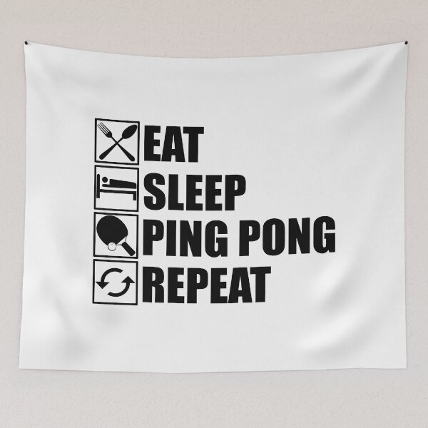 Item preview, Eat Sleep Ping Pong Repeat designed and sold by Adel Qasem.