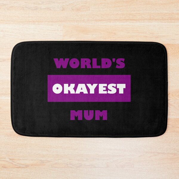 Item preview, Happy Mother's Day Funny World's Okayest Mum - Special purple edition (dark black mode) designed and sold by Deegital18.