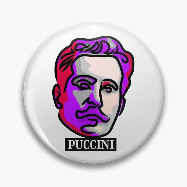 Item preview, Portrait of the composer Puccini designed and sold by Xdelacra.