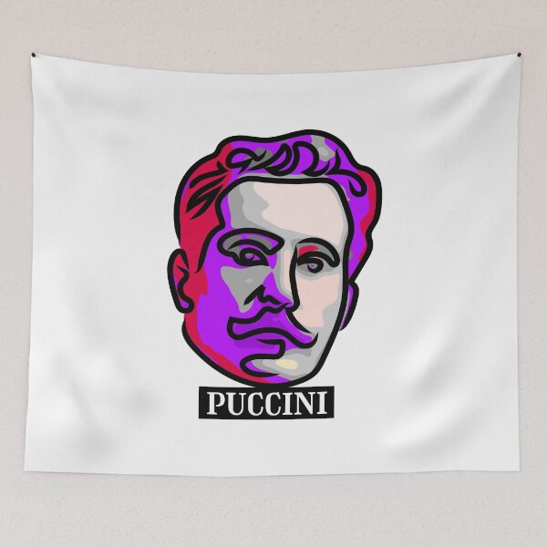 Item preview, Portrait of the composer Puccini designed and sold by Xdelacra.