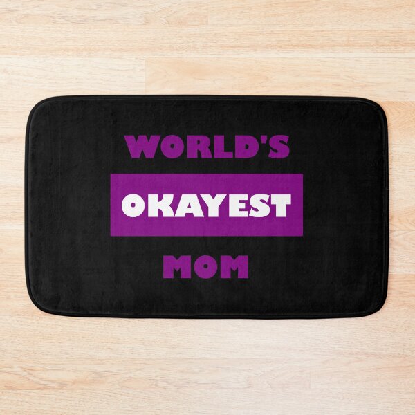 Item preview, Happy Mother's Day Funny World's Okayest Mom - Special purple edition (dark night black mode) designed and sold by Deegital18.