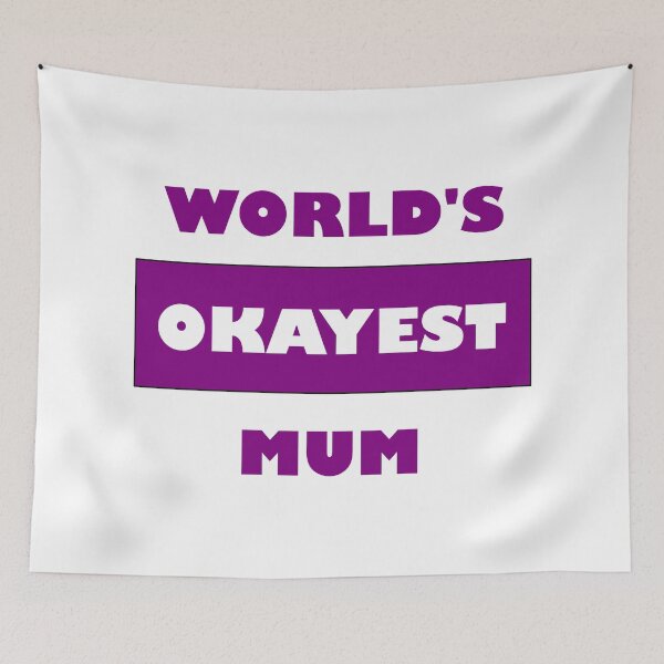 Item preview, Happy Mother's Day Funny World's Okayest Mum - Special purple edition designed and sold by Deegital18.