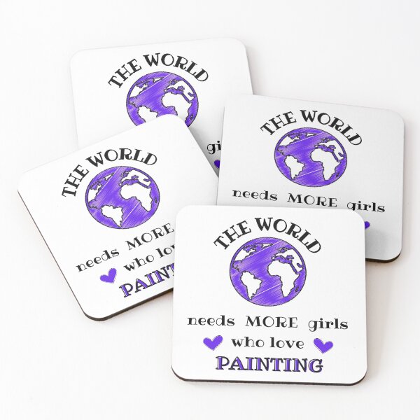 Item preview, The world needs more girls who love painting designed and sold by TheGreenGoat.