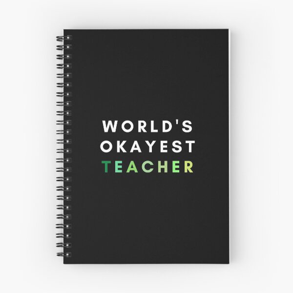 Item preview, World's Okayest Teacher designed and sold by Trisha Banlasan.