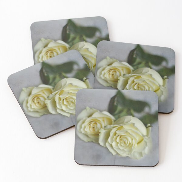 Item preview, White roses with delicate shades  designed and sold by ritadilalla.