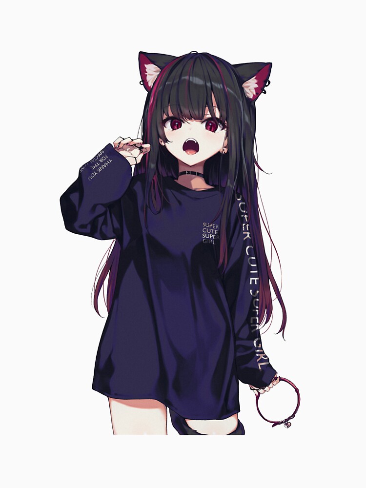 Cat Hoodie Anime Girl