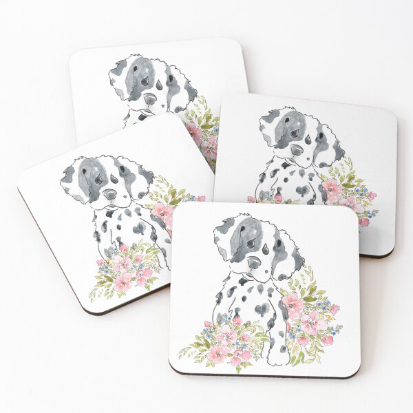 Item preview, Dalmatian/ hound springtime greeting designed and sold by WiMGcreative.