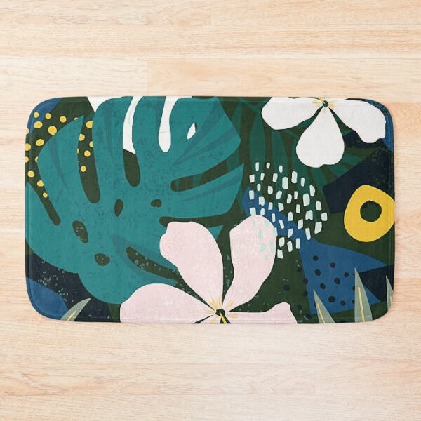 Item preview, tropical leaves -moonlit floor designed and sold by Luna-shop16.