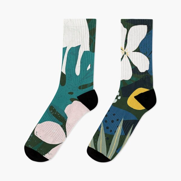 Item preview, tropical leaves -moonlit floor designed and sold by Luna-shop16.