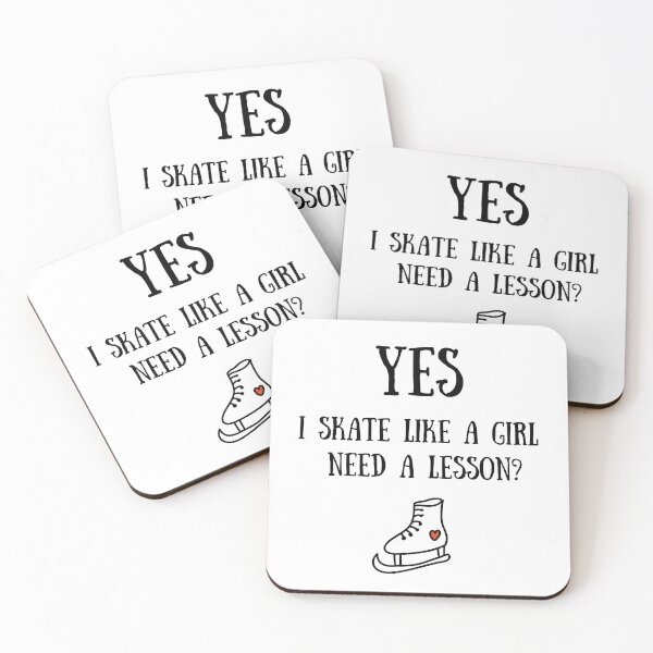 Item preview, Yes I skate like a girl, Need a lesson? designed and sold by TheGreenGoat.