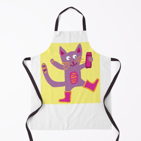 Item preview, An Adorable Little Purple Cat With Water Bottle designed and sold by FoxyTrader.