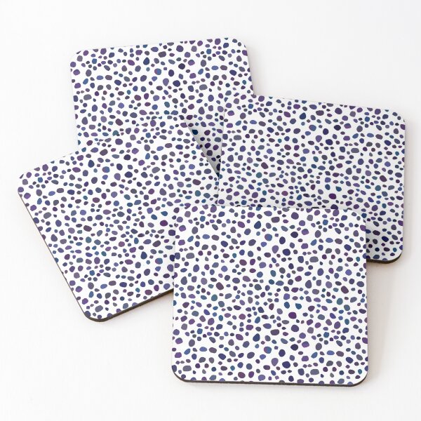 Item preview, Blue And Purple Dalmatian Pattern designed and sold by virillanissa.