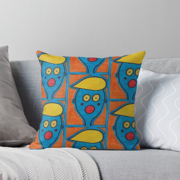 Item preview, Blue Man on Orange designed and sold by JaySnellingArt.