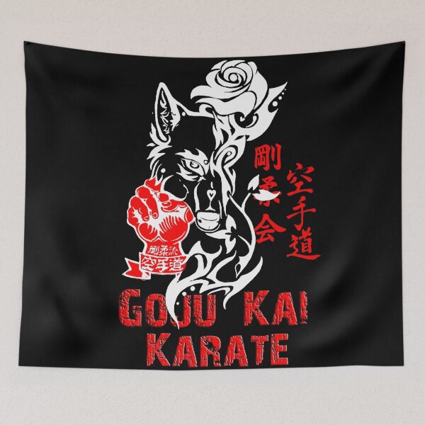 Item preview, Goju Kai Karate Lone Wolf - Karate Art - Martial Arts Design - Karate Fashion designed and sold by Zanshin-Art.