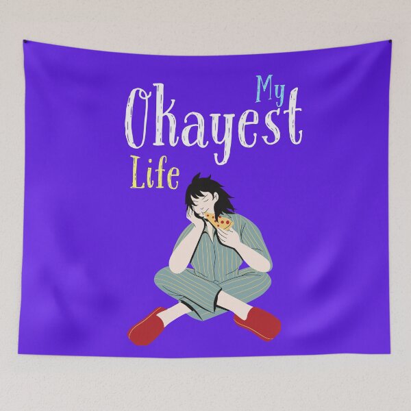 Item preview, Living My Okayest Life | For pizza lovers designed and sold by PCpallavi.