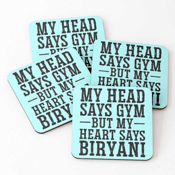 Item preview, Mi cabeza dice gimnasio, pero mi corazón dice Biryani designed and sold by kamrankhan.