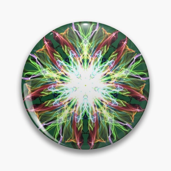 Item preview, Double Star Glowing Multicolor Medallion Mandalla designed and sold by DianeBP.