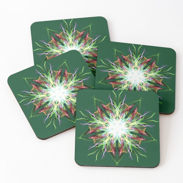 Item preview, Double Star Glowing Multicolor Medallion Mandalla designed and sold by DianeBP.