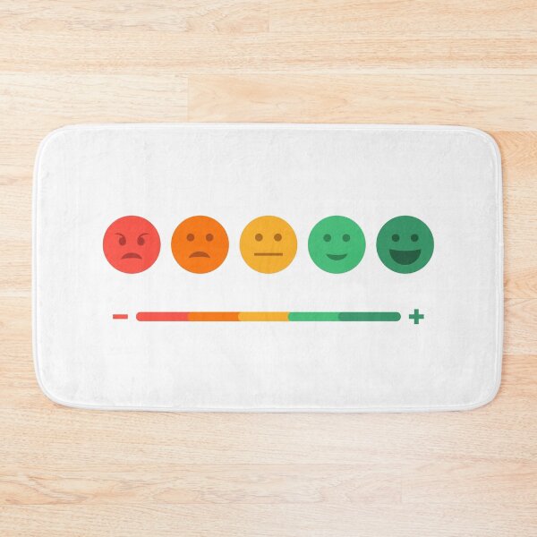 Item preview, Mood checker happy face angry worried bored sad negative positive emoticon faces designed and sold by MindChirp.