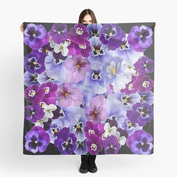 Aperçu de l'œuvre ART ABSTRAIT DE JARDIN PANSY VIOLET PRINTEMPS créée et vendue par sharlesart.