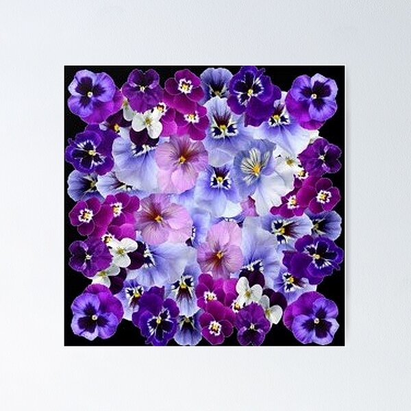 Item preview, SPRING PURPLE PANSY GARDEN ABSTRACT ART designed and sold by sharlesart.