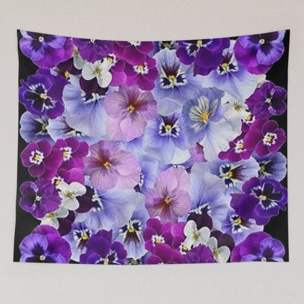 Item preview, SPRING PURPLE PANSY GARDEN ABSTRACT ART designed and sold by sharlesart.
