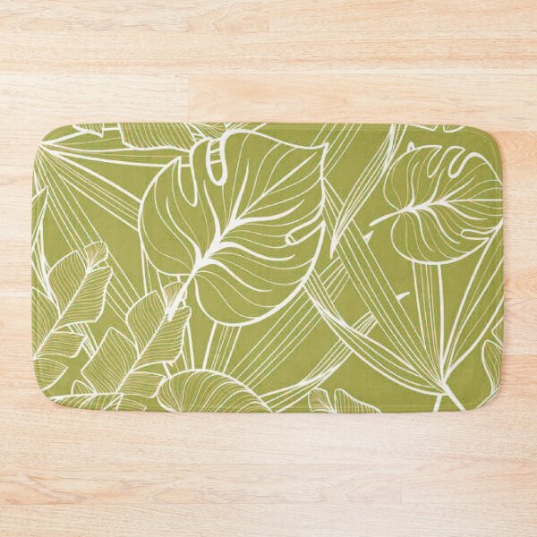 Item preview, Tropical bliss-jungle green pastel floor designed and sold by Luna-shop16.