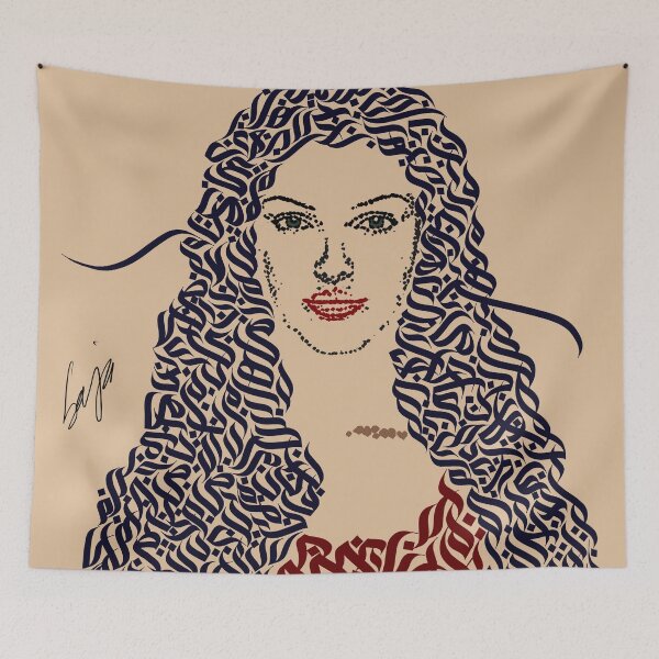 Item preview, Calligraphy lady designed and sold by sajacalligraphy.