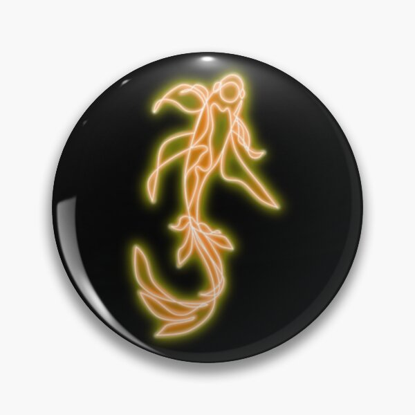 Item preview, Orange koi fish line art neon sign designed and sold by gracecotton99.