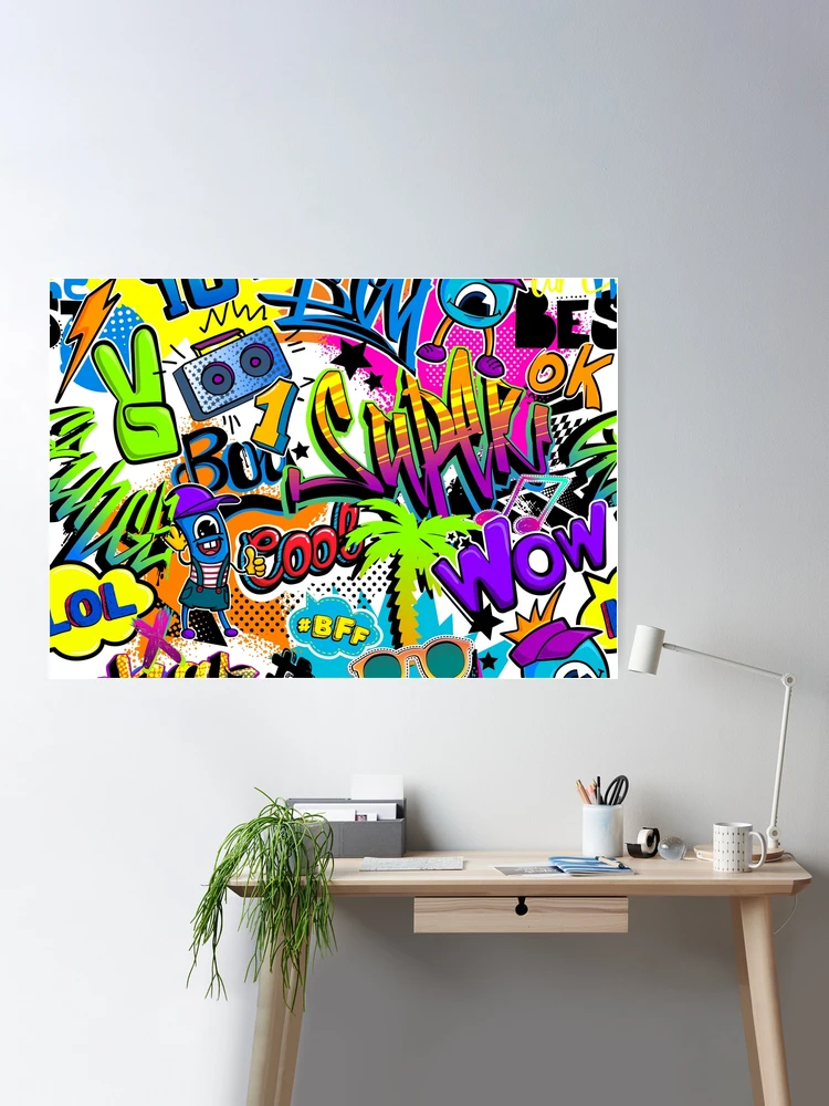 graffiti tropic  Poster for Sale by mark ashkenazi