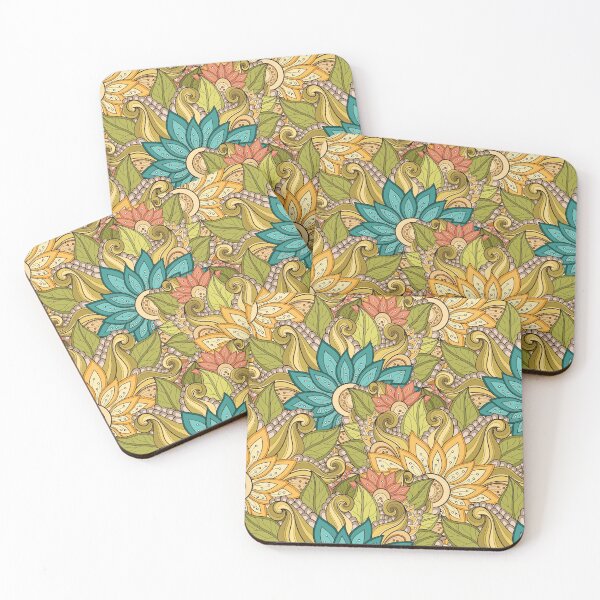 Item preview, Doodle Pattern with Floral Motifs designed and sold by lissantee.