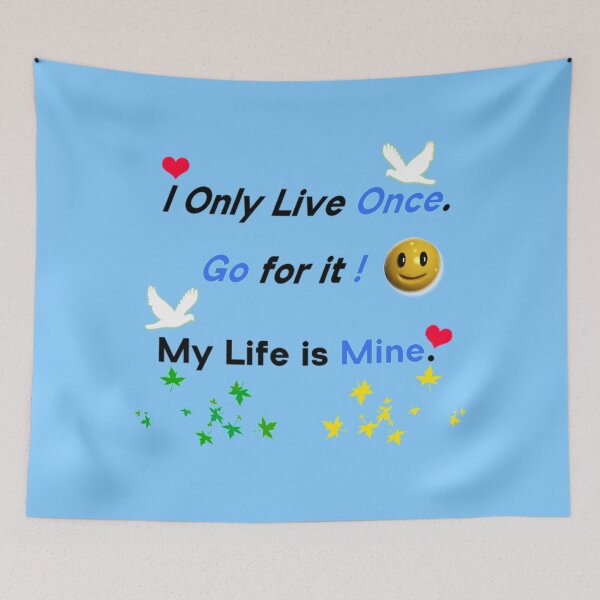 Item preview,  I only live once designed and sold by OngTopia.