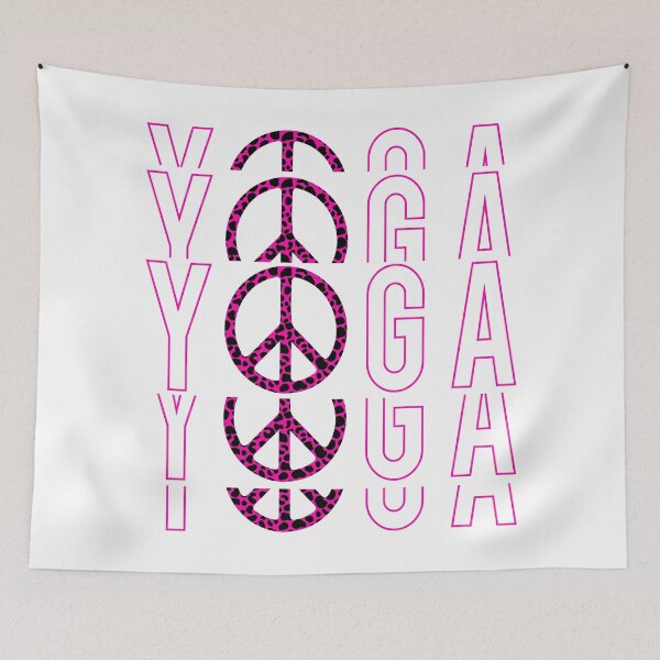 Item preview, Leopard yoga peace with pink skin-cute yoga pink leopard skin designed and sold by steven8899.
