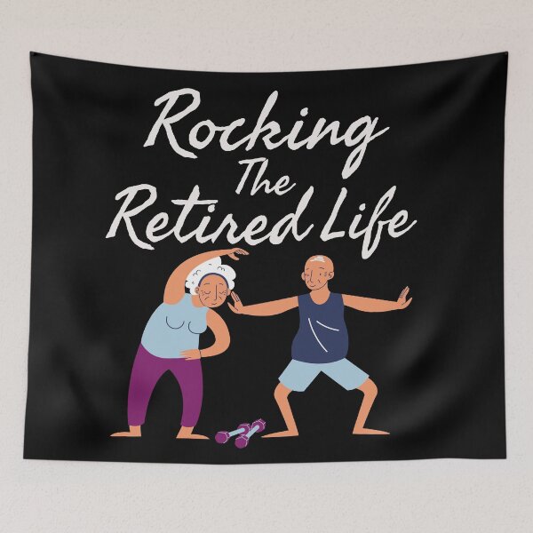 Item preview, Rocking the retired life - Dancing granny and grandpa designed and sold by PCpallavi.