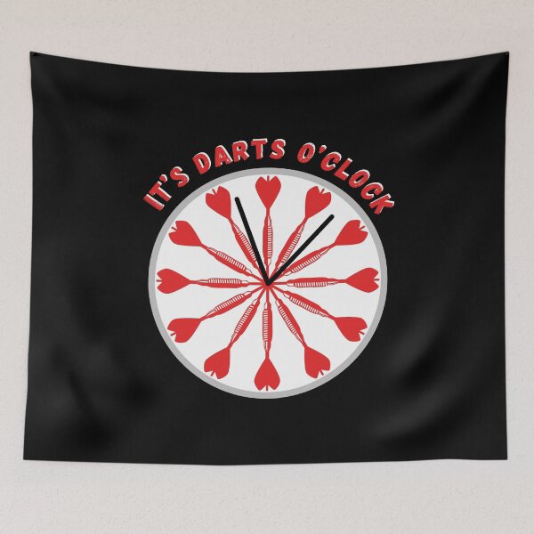 Item preview, It's Darts O'Clock Funny Dart Clock designed and sold by OmmeDesigns.