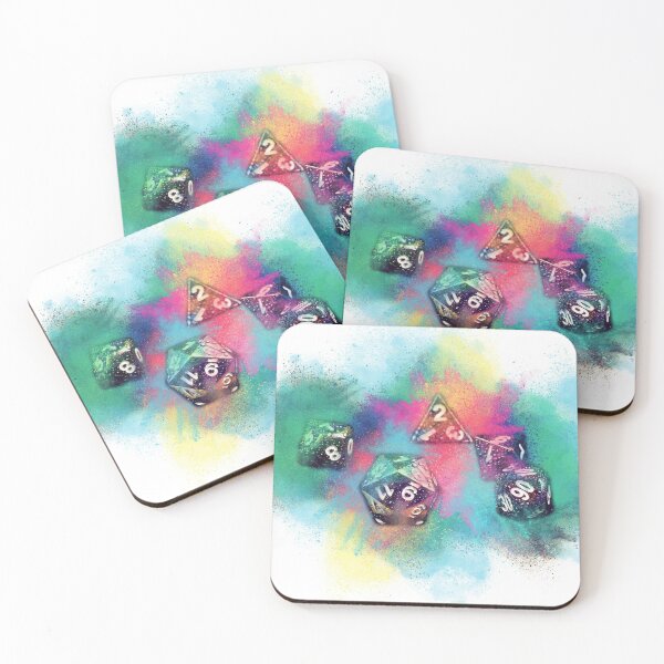 Item preview, Color Dust Dice (White bg) designed and sold by montasy.
