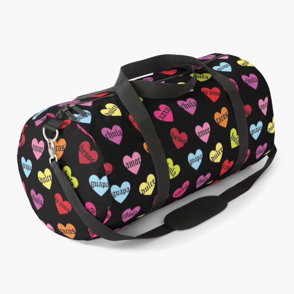 Item preview, Cute Fun Bold Bright Old English Spanish Hearts Pattern designed and sold by TheCraftyDrunkCo.