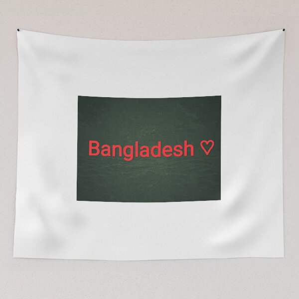 Item preview, Bangladesh flag color background with Bangladesh written on it designed and sold by FCEalin.
