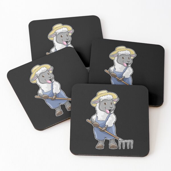 Item preview, Sheep as Farmer with Rake & Hat designed and sold by Snabdesign84.