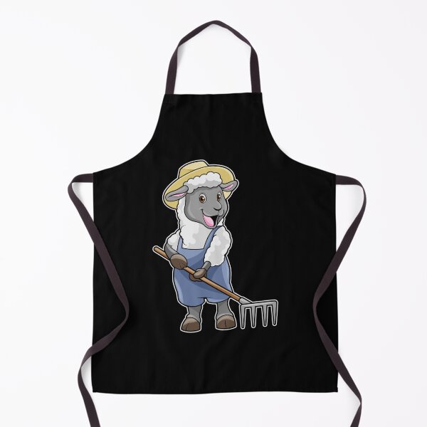 Item preview, Sheep as Farmer with Rake & Hat designed and sold by Snabdesign84.