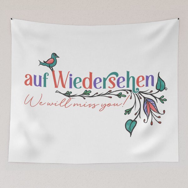 Item preview, Auf Wiedersehen - German Folk Flowers designed and sold by The White Bat.