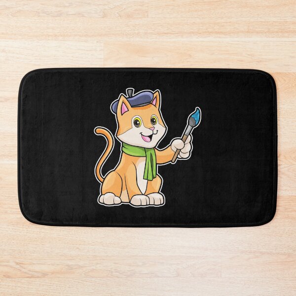 Item preview, Cat as Painter with Brush & Scarf designed and sold by Snabdesign84.