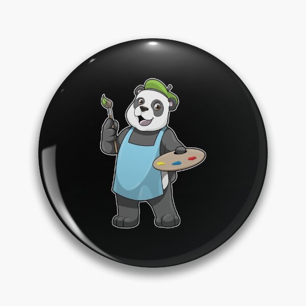 Item preview, Panda as Painter with Brush & Colour designed and sold by Snabdesign84.