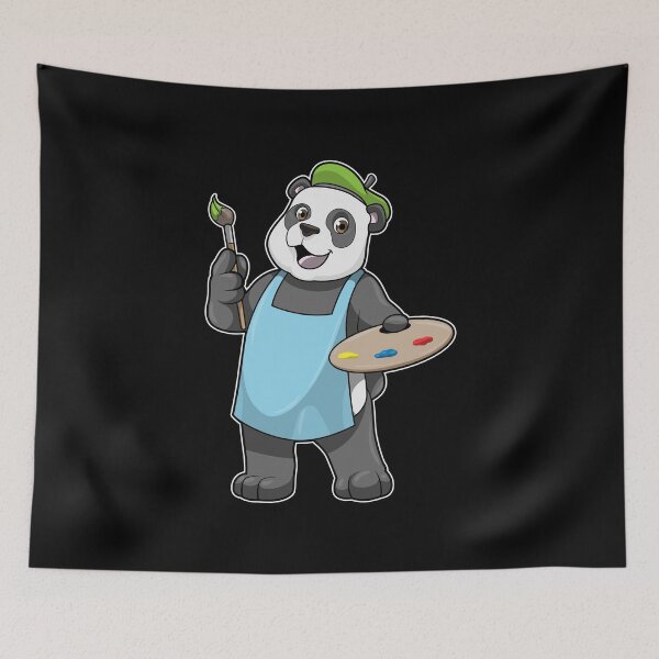 Item preview, Panda as Painter with Brush & Colour designed and sold by Snabdesign84.