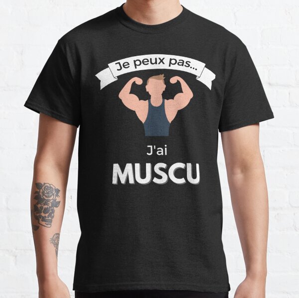 T-shirt Team muscu,tee shirt musculation,muscu,humour