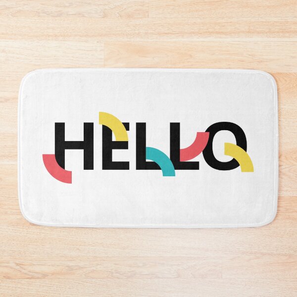 Item preview, Modern, fun, playful, colorful, urban graphic design of Hello  designed and sold by theendup.