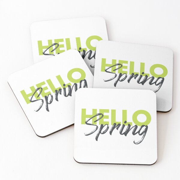 Item preview, Joyful, modern, fun, vibrant, cool graphic design of Hello Spring  designed and sold by theendup.