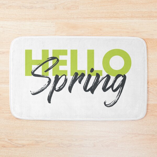 Item preview, Joyful, modern, fun, vibrant, cool graphic design of Hello Spring  designed and sold by theendup.