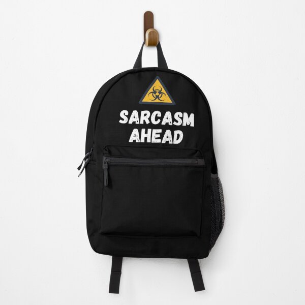 Item preview, Sarcasm Ahead Biohazard Sign designed and sold by DocTeen.