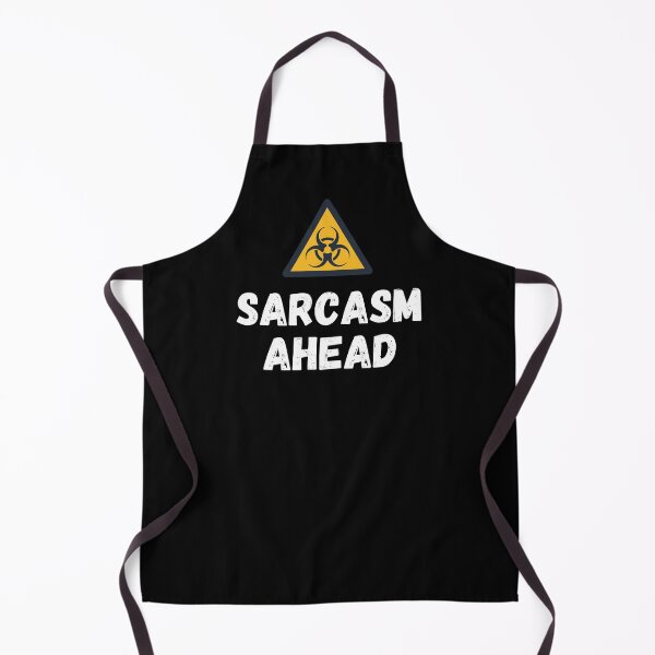 Item preview, Sarcasm Ahead Biohazard Sign designed and sold by DocTeen.